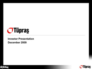 Investor Presentation  December2009 