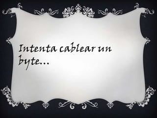 Intenta cablear un
byte…
 