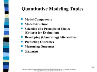 DECISION MAKING SYSTEMS Modelling and Support | PPT