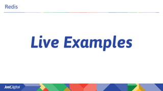 Live Examples
Redis
 