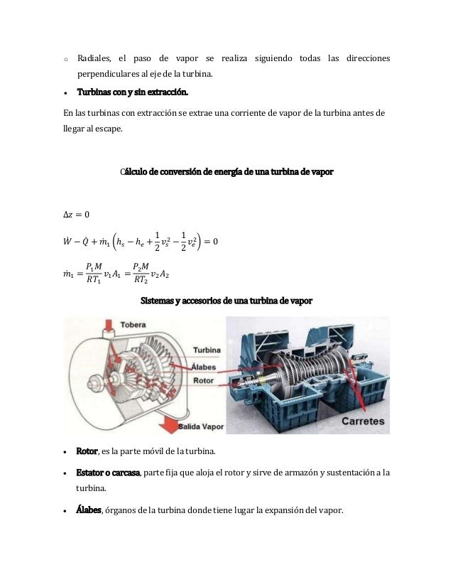 Turbinas de vapor y gas Turbinas de vapor y gas
