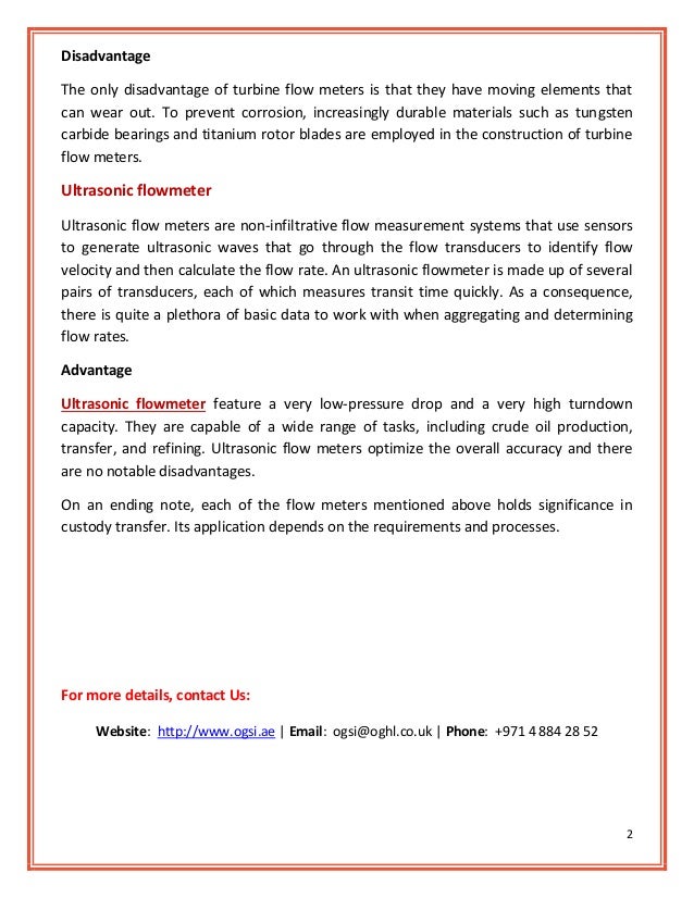 Turbine Flow Meters vs Ultrasonic Flow Meters Advantages and Disadvantages