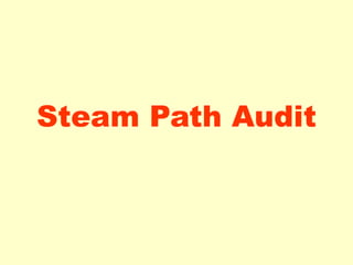 Steam Path Audit
 