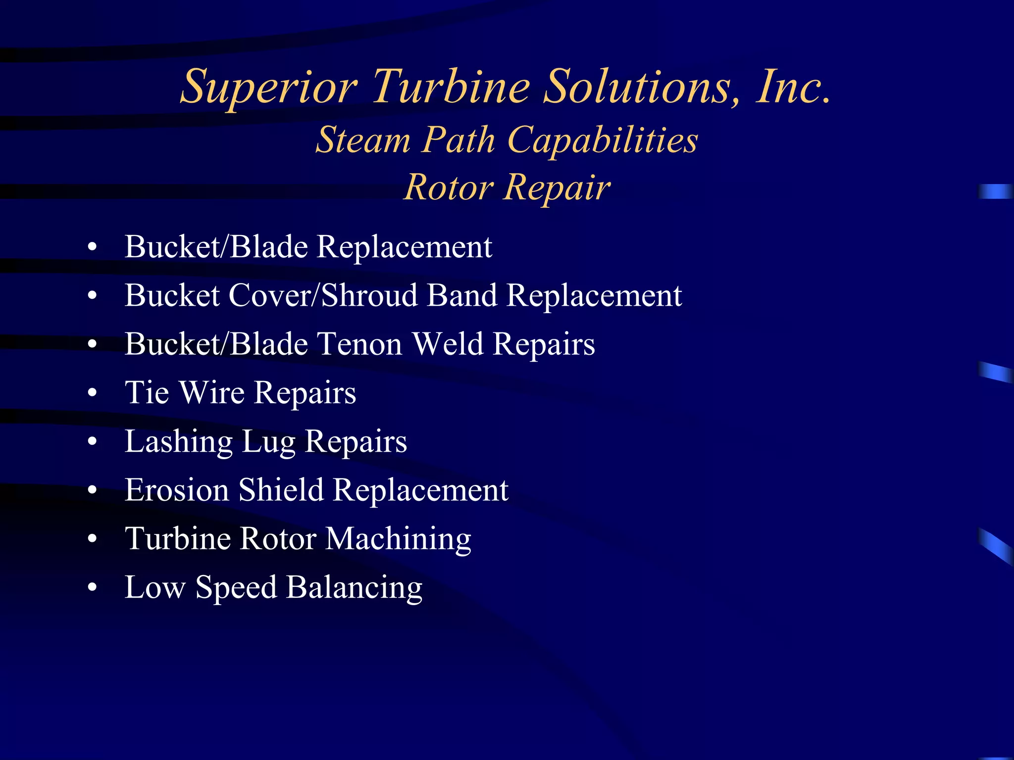 Banded Rotor Turbine Rotor-Repairs.ppt