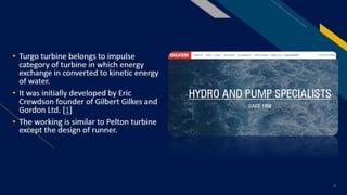 Non Conventional Turbines and Pumps