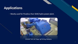 Non Conventional Turbines and Pumps