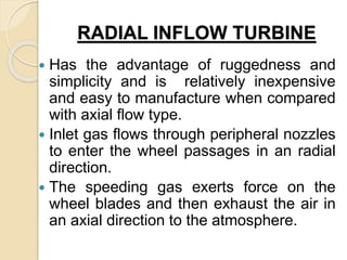 Radial Inflow Compressor Turbine section module 15.6 | PPTX