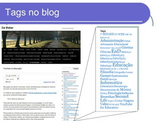Tags no blog 