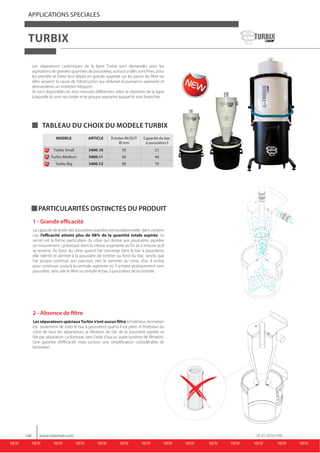 APPLICATIONS SPECIALES
TURBIX
146 www.sistemair.com rif. 01-2016 FRA
NEW NEW NEW NEW NEWNEW NEW NEW NEWNEW NEW NEW NEW NEW...