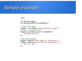 Simple exampleSimple example
 