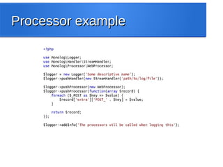 Processor exampleProcessor example
 