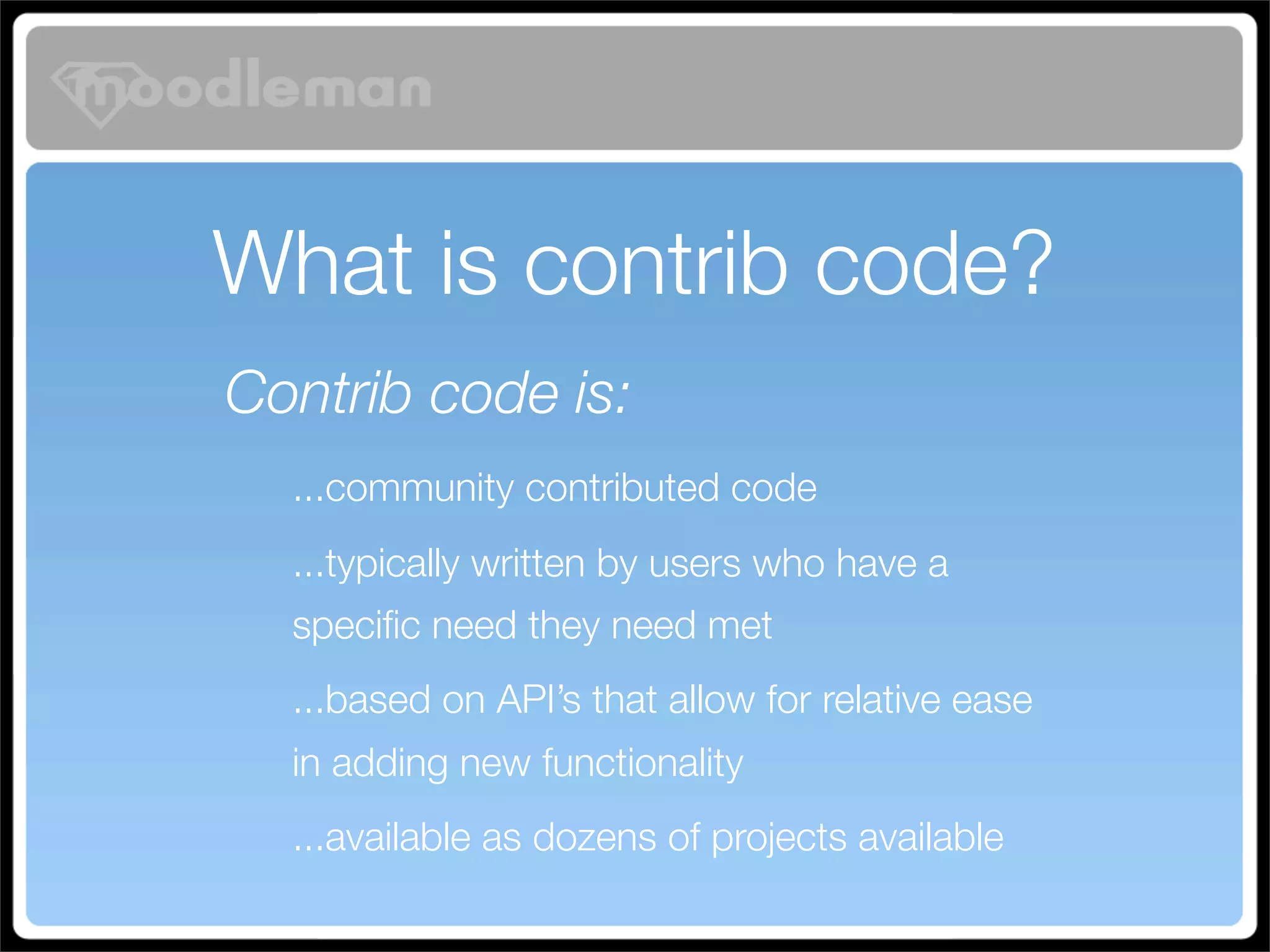 Turbo Charging Moodle