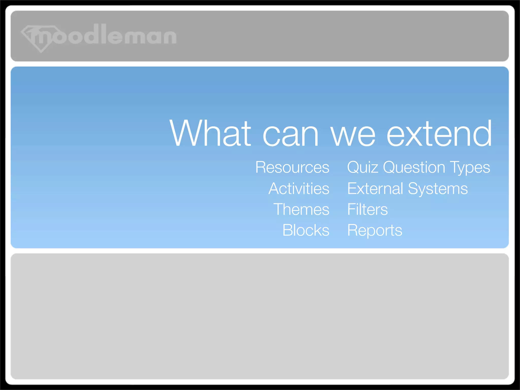 Turbo Charging Moodle