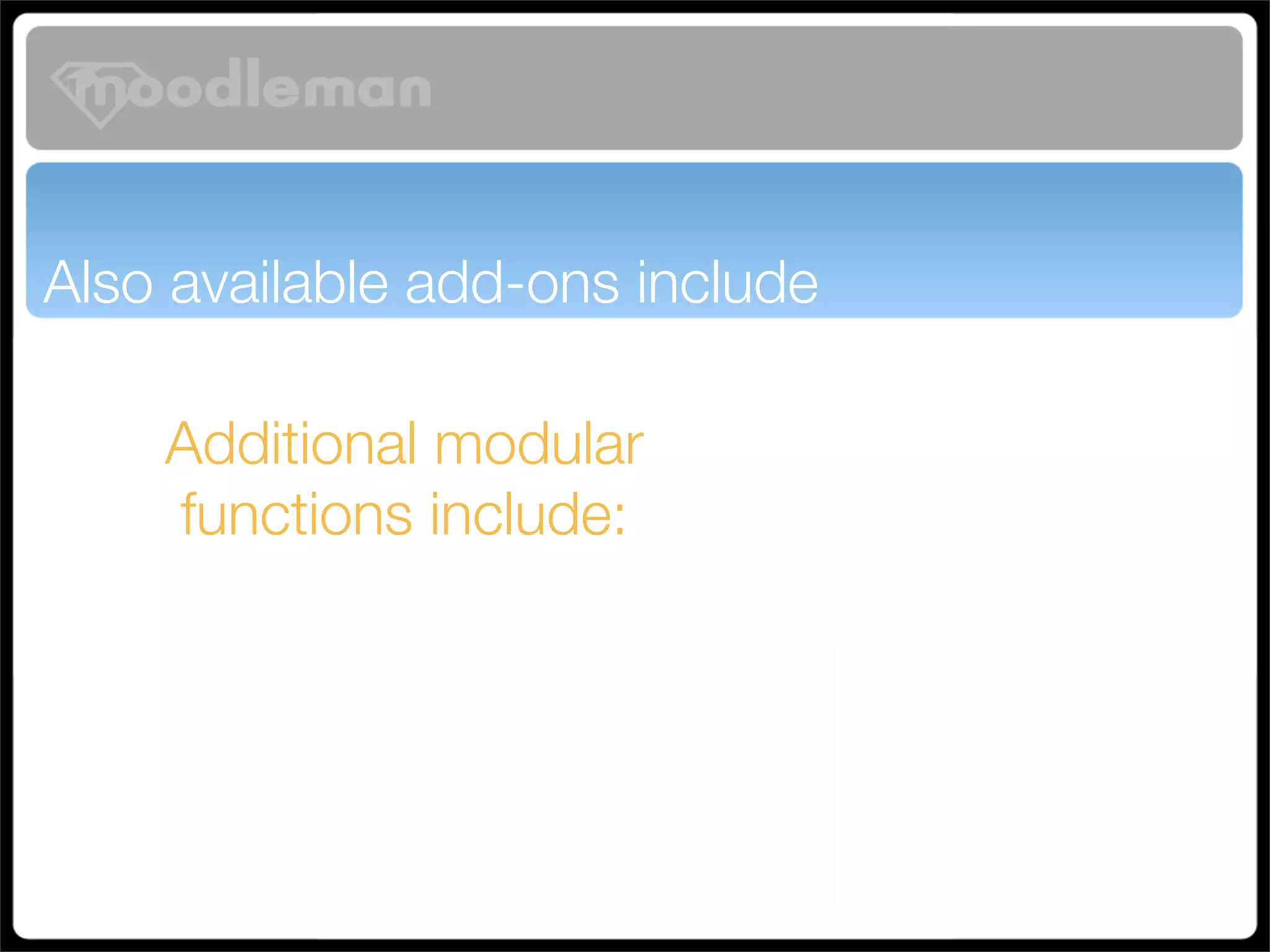 Turbo Charging Moodle
