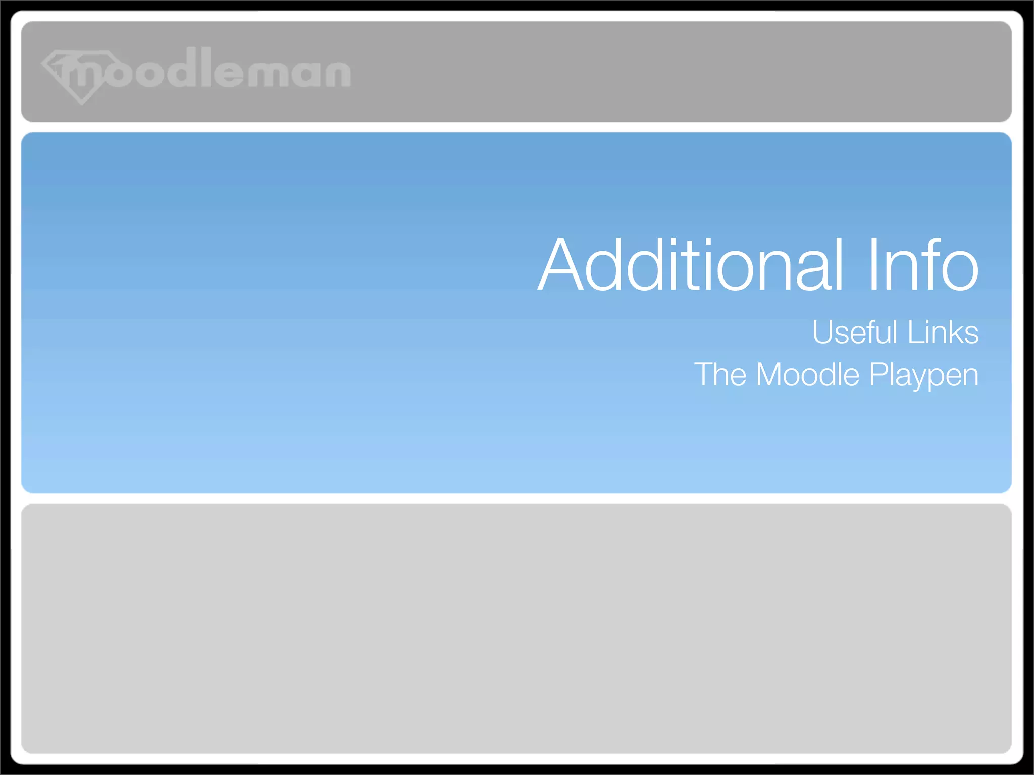 Turbo Charging Moodle