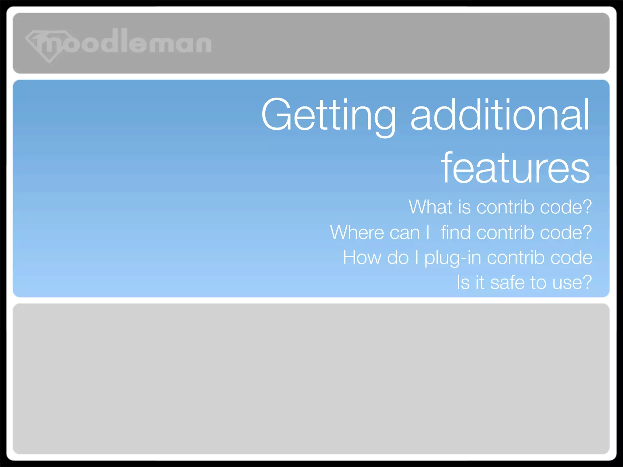 Turbo Charging Moodle