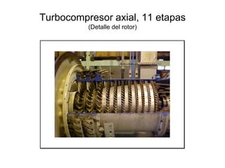 Turbocompresor axial, 11 etapas
(Detalle del rotor)
 
