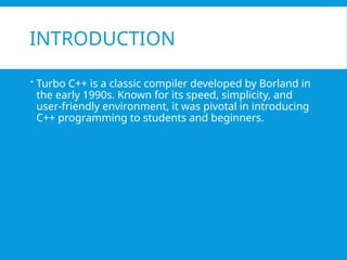 Turbo C++ [CRACKED] Free Download [2025] PPTX | PPTX
