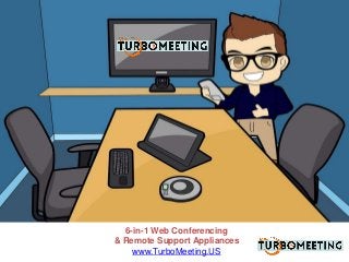 6-in-1 Web Conferencing 
& Remote Support Appliances 
www.TurboMeeting.US 
 