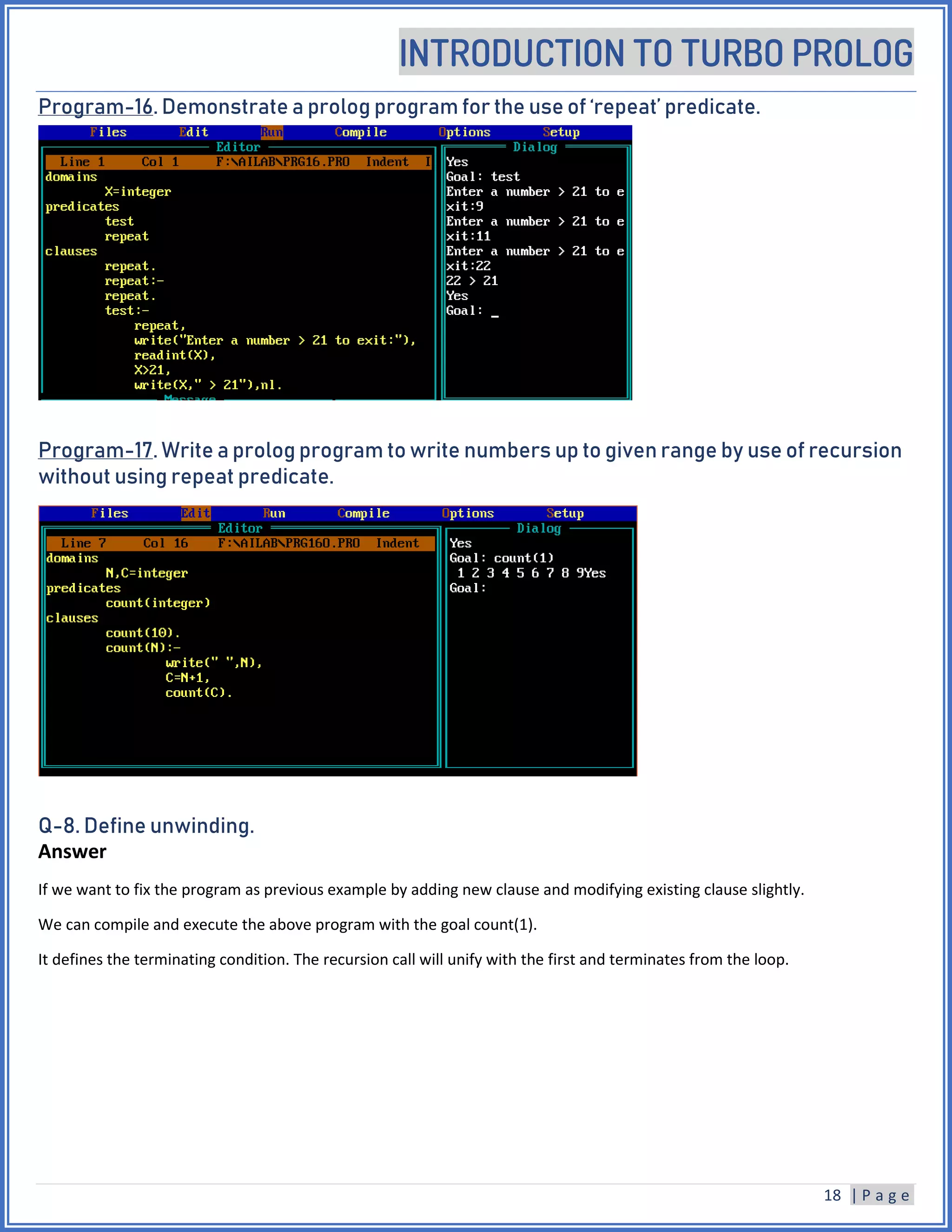 Turbo prolog 2.0 basics | PDF