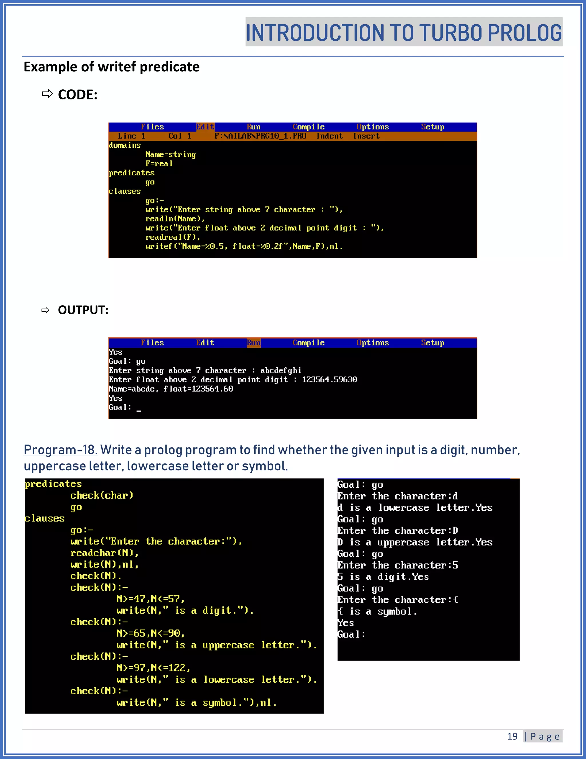 Turbo prolog 2.0 basics | PDF