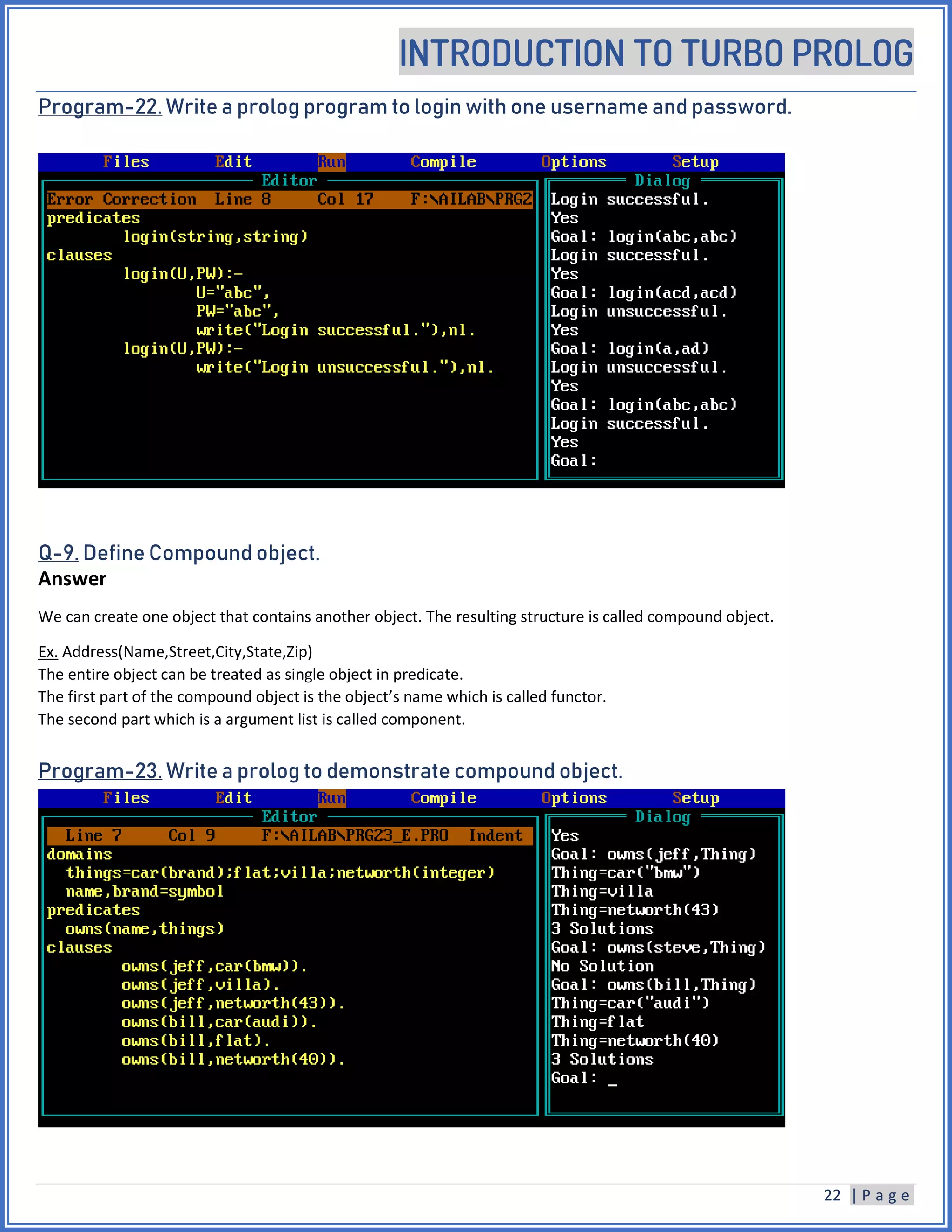 Turbo prolog 2.0 basics | PDF