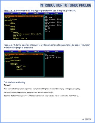 Turbo prolog 2.0 basics | PDF