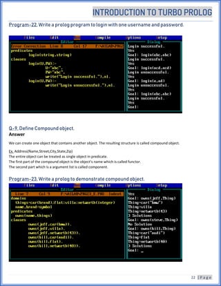 Turbo prolog 2.0 basics | PDF