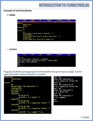 Turbo prolog 2.0 basics | PDF