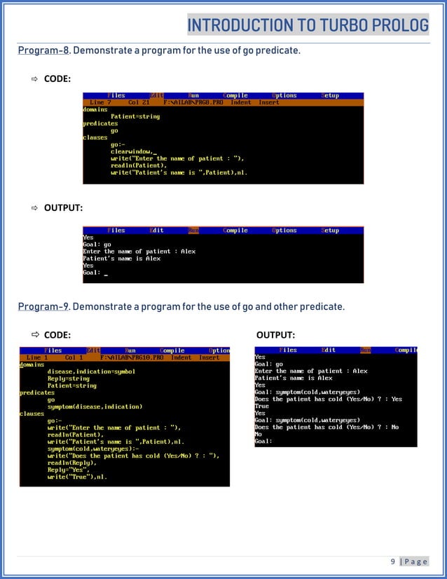 Turbo prolog 2.0 basics