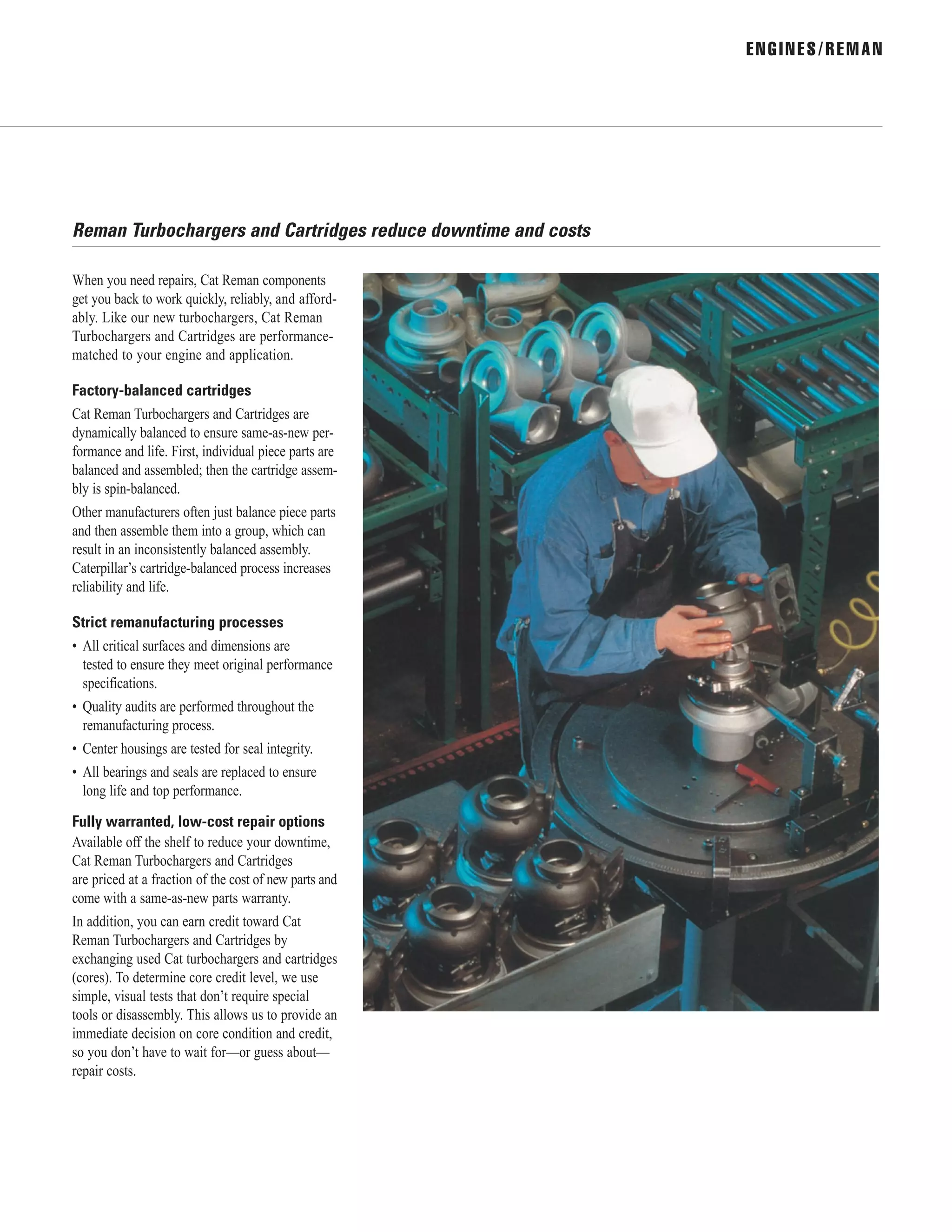 Reman Engine Process Turbos data sheet | PDF