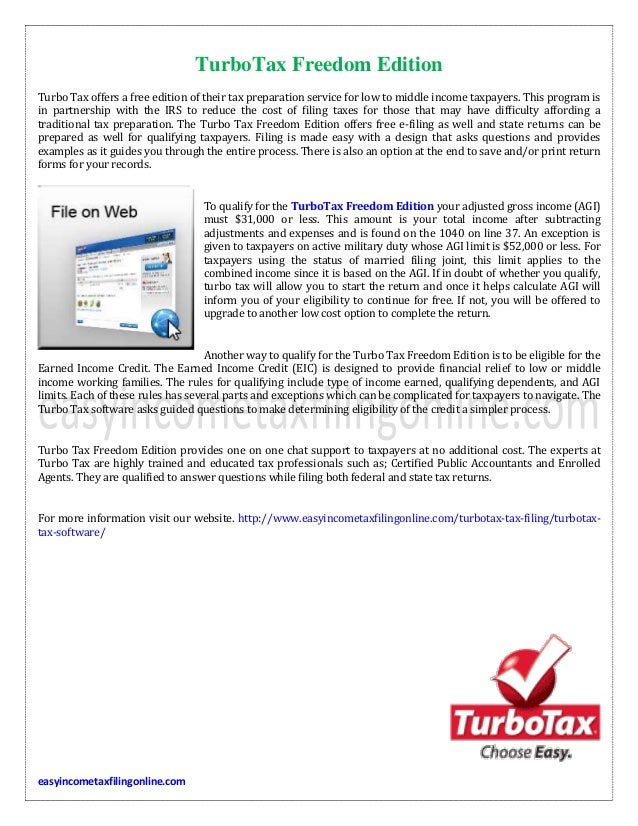 TurboTax Freedom Edition