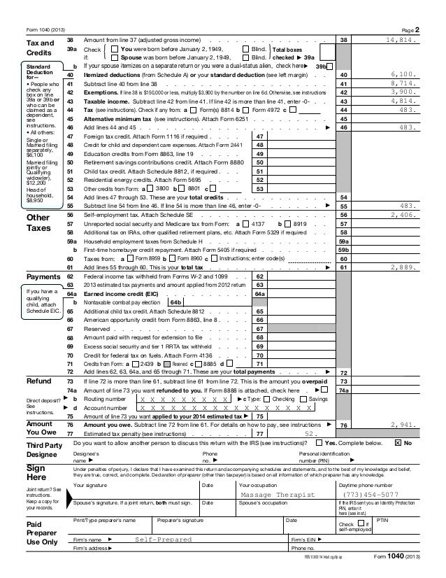 1040 Form 2017 Page 2 >> Turbo Taxreturn 1040 Form 2017 Page 2 >> Turbo Taxreturn