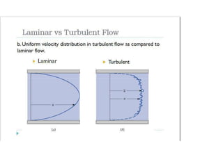 Turbulent Flow in Pipes fluid mechanics. | PPTX
