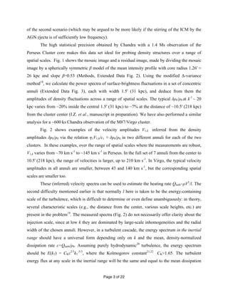 of the second scenario (which may be argued to be more likely if the stirring of the ICM by the 
AGN ejecta is of sufficie...