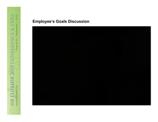 Employee’s Goals Discussion
 