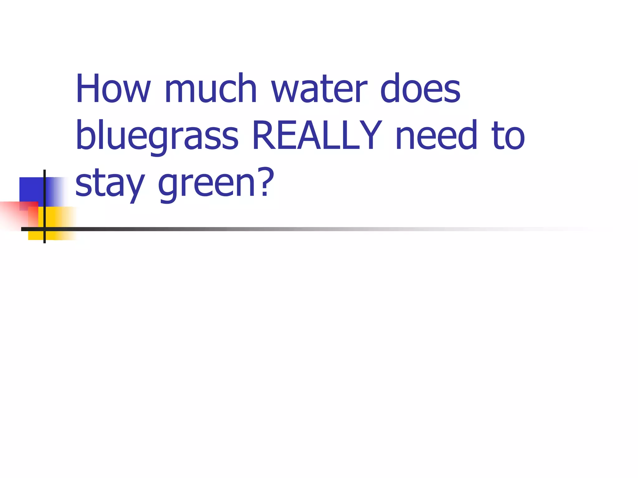 Turf Drough Tresistance