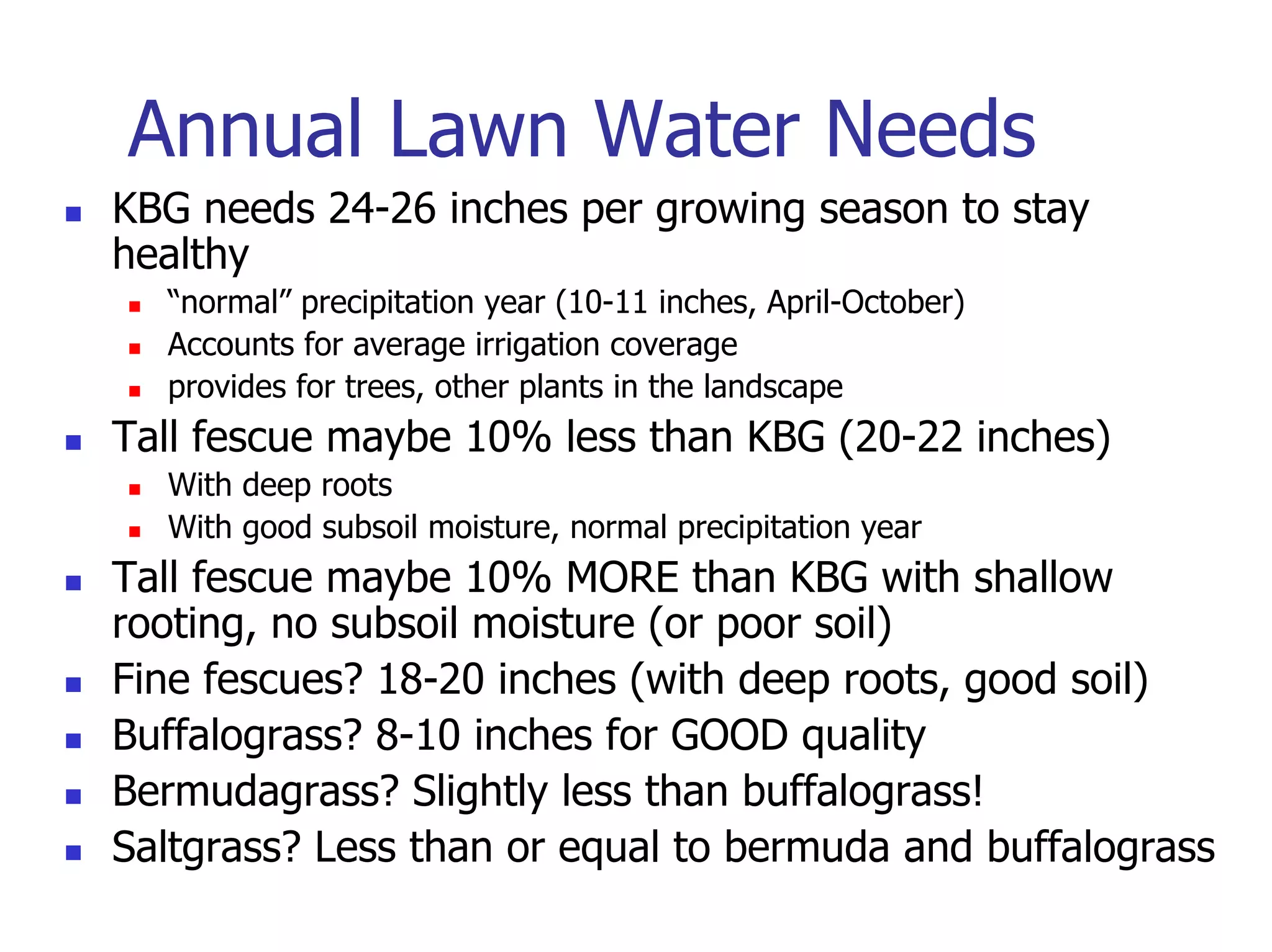 Turf Drough Tresistance