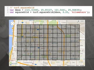 [JSDC 2015] Turf.js - 地理資訊的分析與地圖視覺化