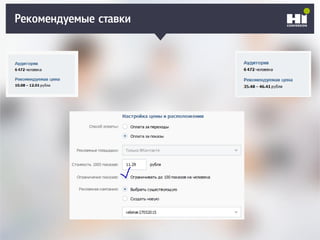 Рекомендуемые ставки
 