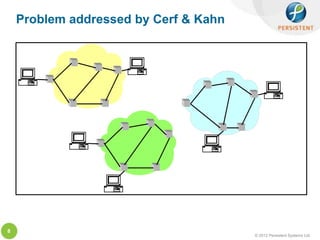 Problem addressed by Cerf & Kahn




8
                                       © 2012 Persistent Systems Ltd
 