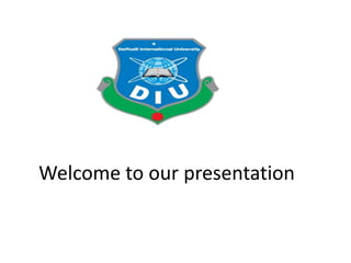 Welcome to our presentation
 