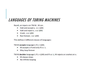 Automata Theory - Turing machine | PPTX