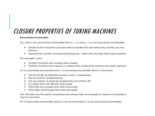 Automata Theory - Turing machine | PPTX