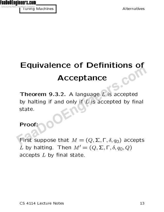 Turing Machines