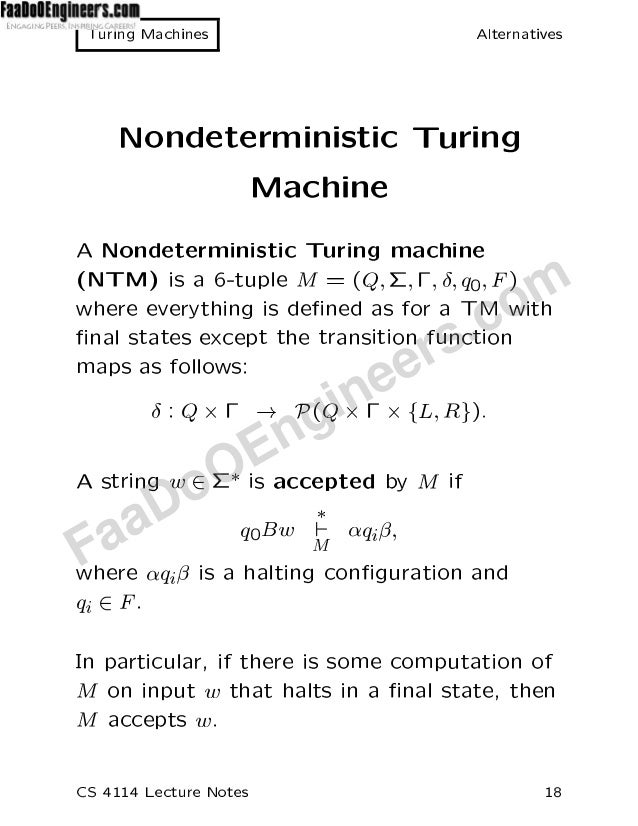 Turing Machines