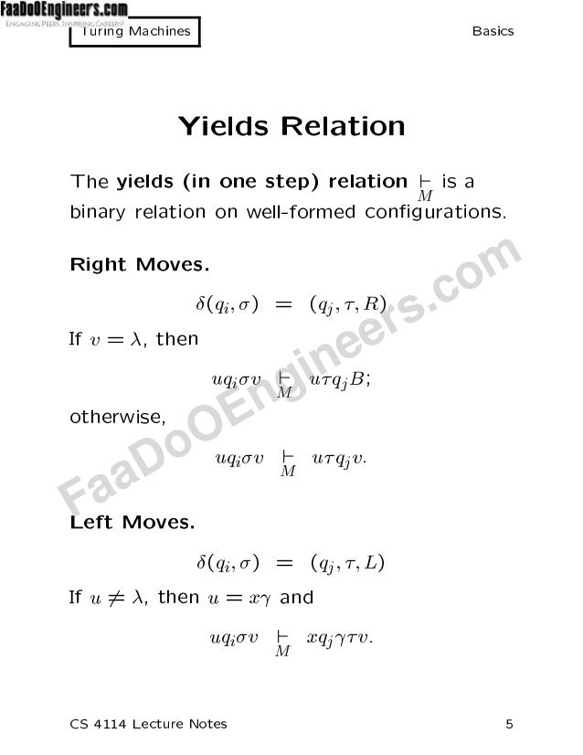 Turing Machines