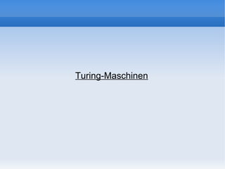 Turing-Maschinen 