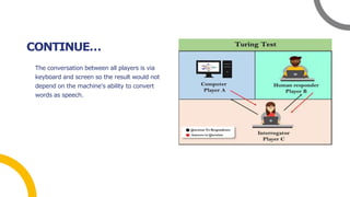 Turing Test In Artificial Intelligence | PPTX