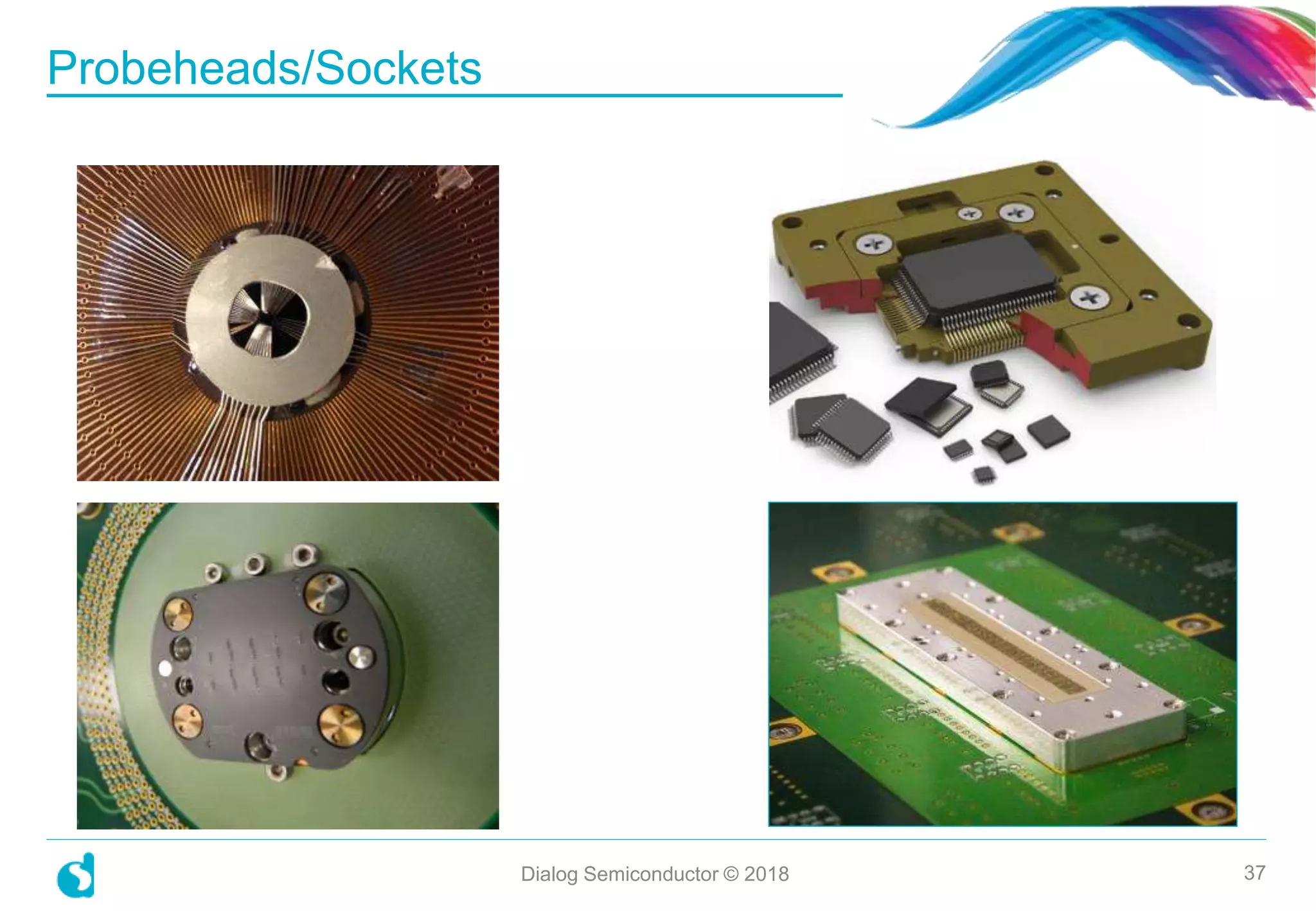 Probeheads/Sockets
37Dialog Semiconductor © 2018
 